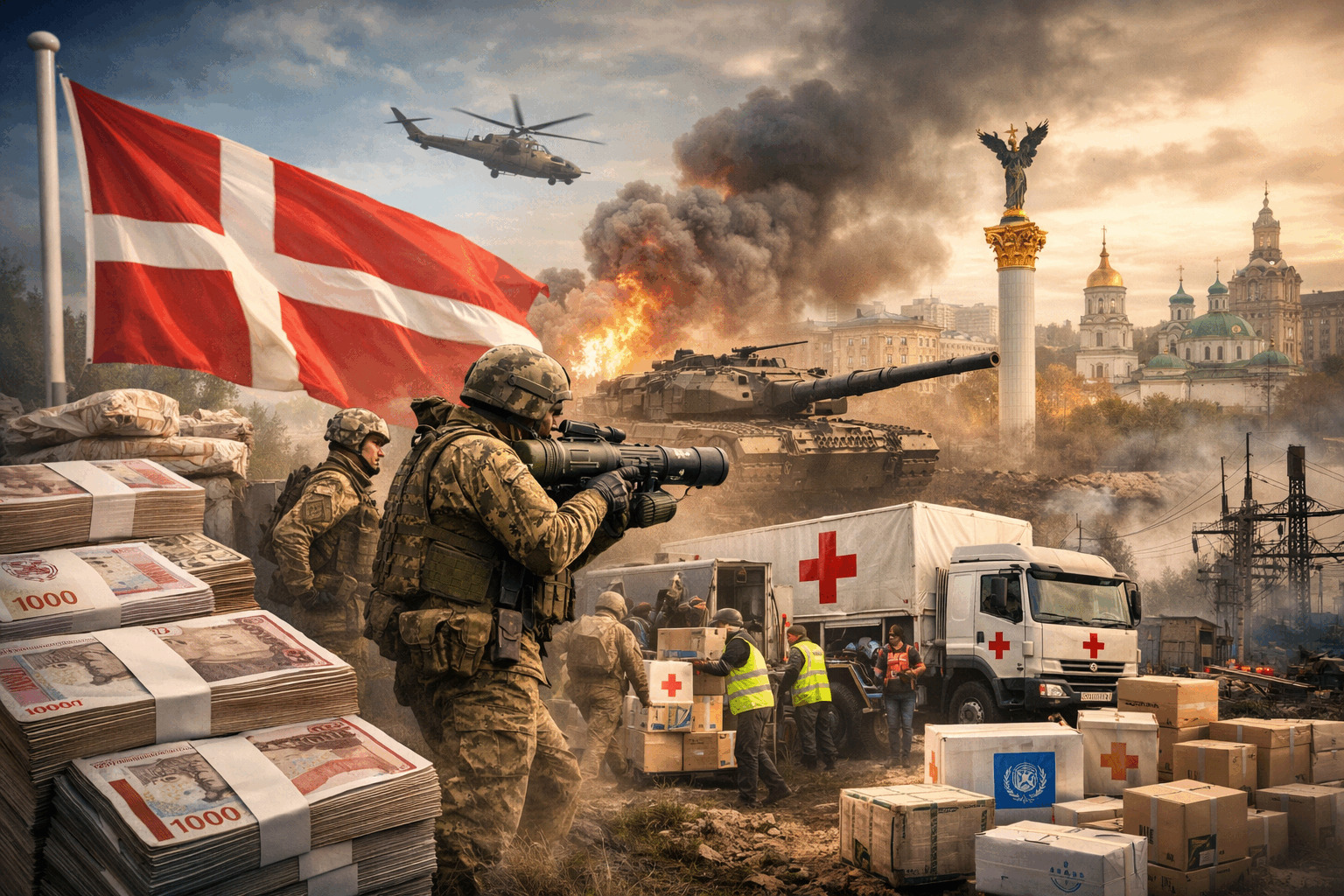 Danmark har sendt 78-80 mia. kr. til Ukraine siden 2022 - og støtten fortsætter i 2026