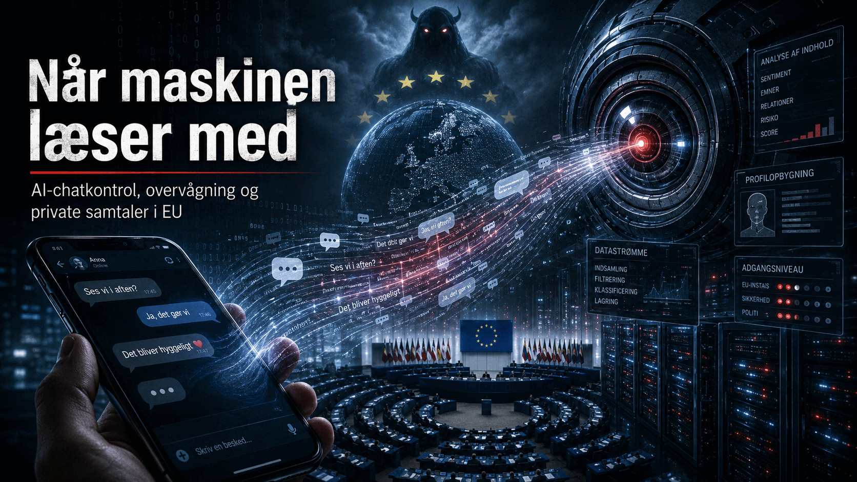 Flertallet stemte imod - alligevel vedtog EU AI-overvågning af private samtaler